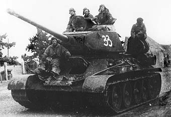 Tank T-34 se samopalníky